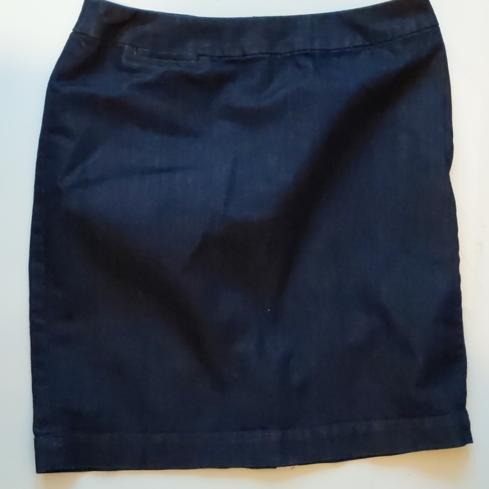 Coldwater Creek blue denim pencil skirt-sz 16